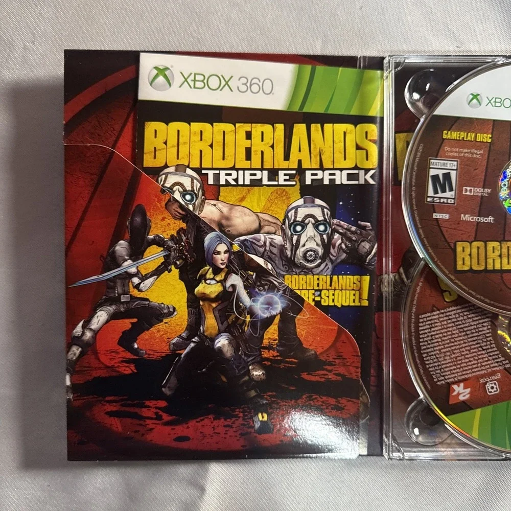 Borderlands Triple Pack - Microsoft Xbox 360 Complete In Box Video Games